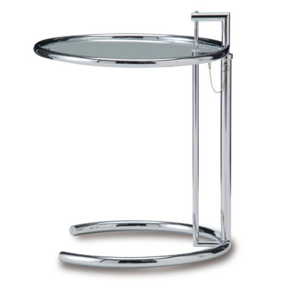 アウトレット大セール アイリーン グレイ ガラスサイドテーブル リプロダクト品 サイドテーブル
